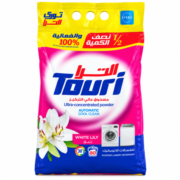 Touri White Lily Ultra-Concentrated Automatic Laundry Detergent Powder 4 kg