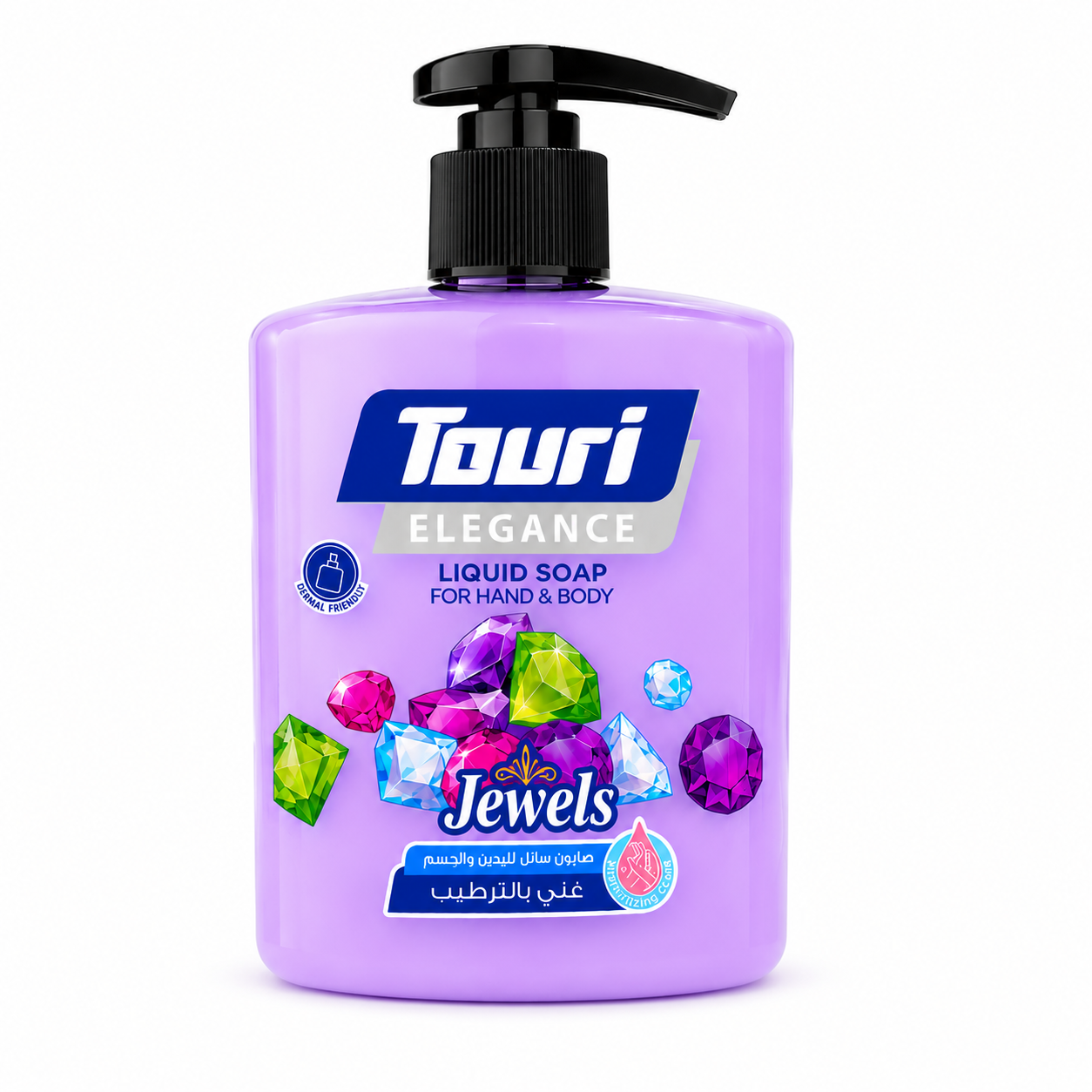 Touri Elegance Liquid Hand & Body Soap – Jewels Edition (500ml)