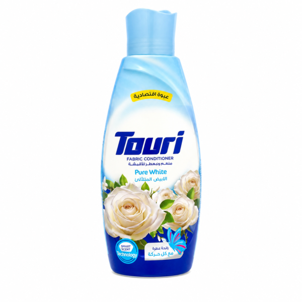 Touri Liquid Fabric Softener & Conditioner 1500ml - Pure White
